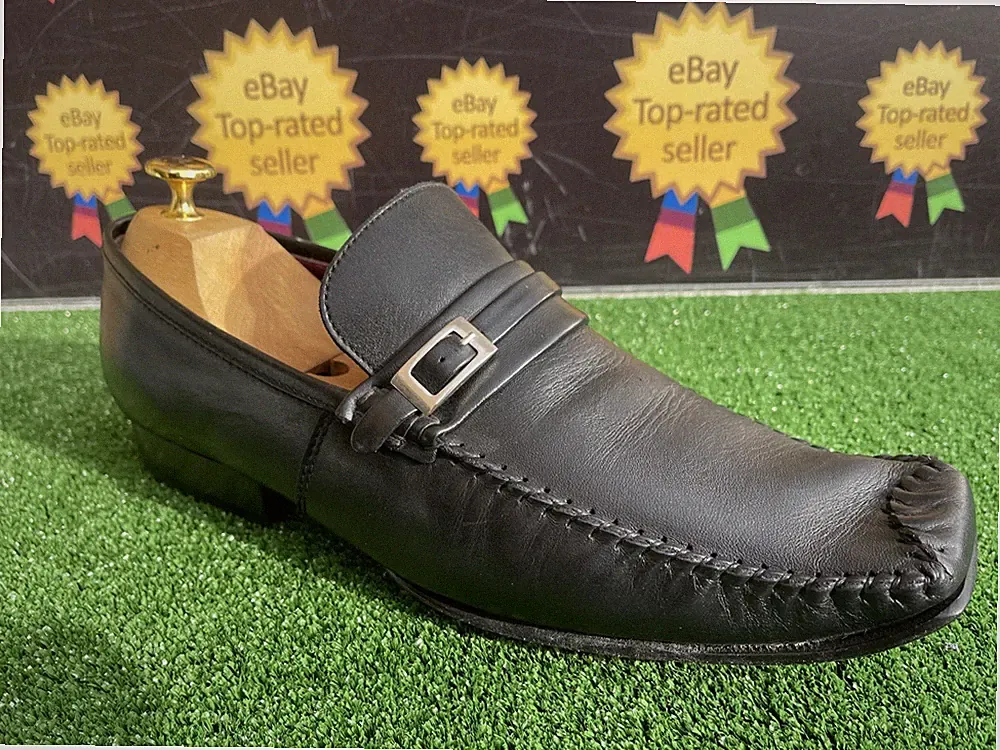Seltene Vintage 2006 Clarks Halbschuhe, Slipper, Mönchsriemen Leder Schuhe Größe UK 9