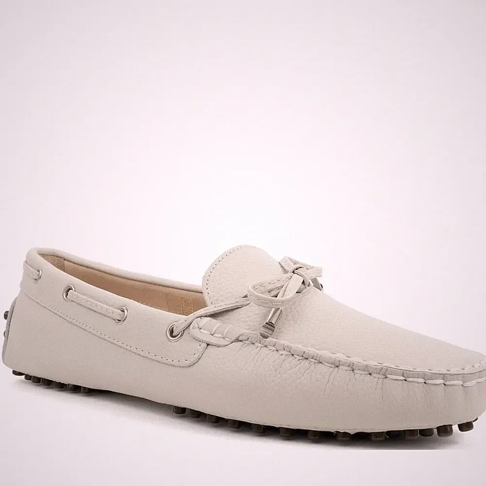Sergio Moretti Damen Beige Leder Loafer Freizeit SM6015-5508BEI