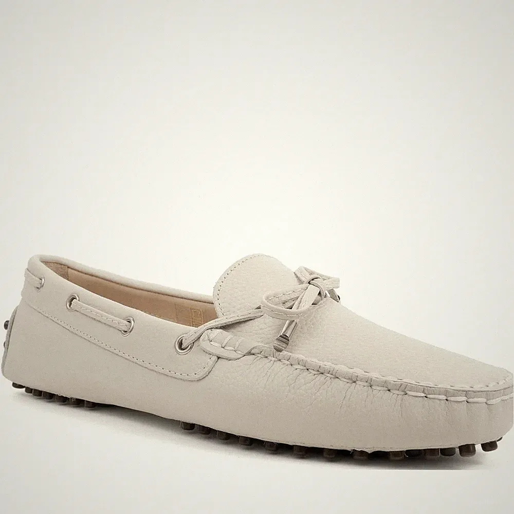 Sergio Moretti Damen Beige Leder Loafer Freizeit SM6015-5508BEI
