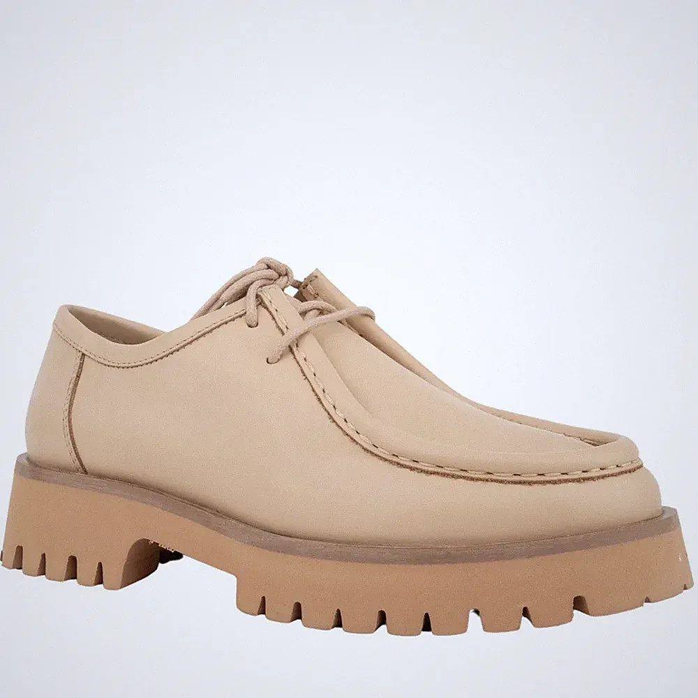 Sergio Moretti Damen Beige Leder Loafer Freizeit SM6570-602-9323BEI