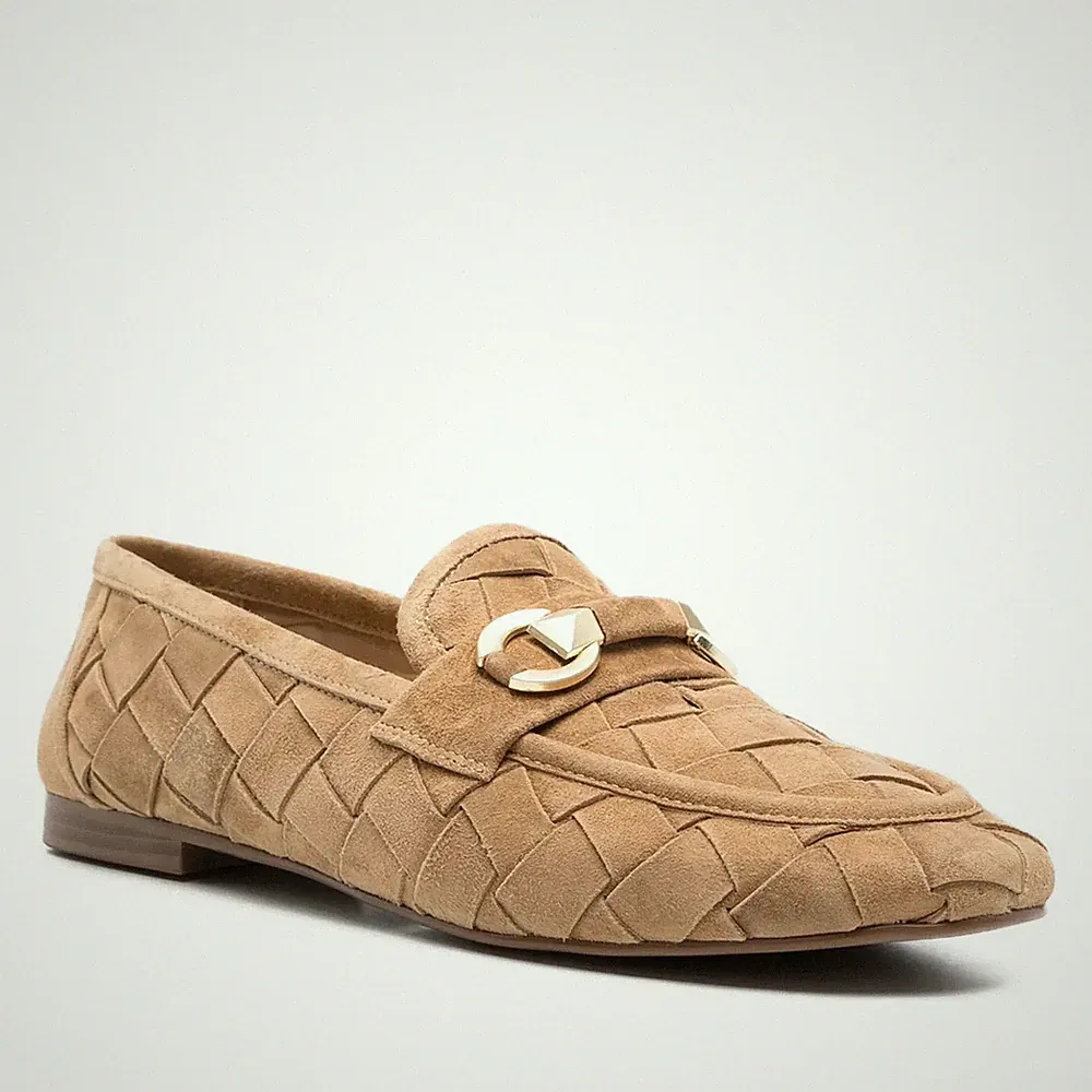 Sergio Moretti Damen Beige Wildleder Loafer Freizeit SMR6044-26112BEI