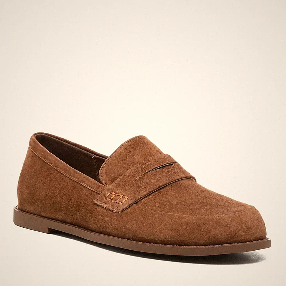 Sergio Moretti Damen Beige Wildleder Loafer Freizeit SMR6044-26118BEI
