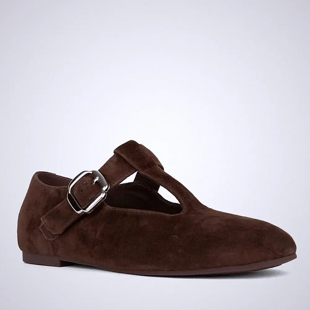 Sergio Moretti Damen Braune Wildleder Loafer Freizeit SMR6044-26113BRW
