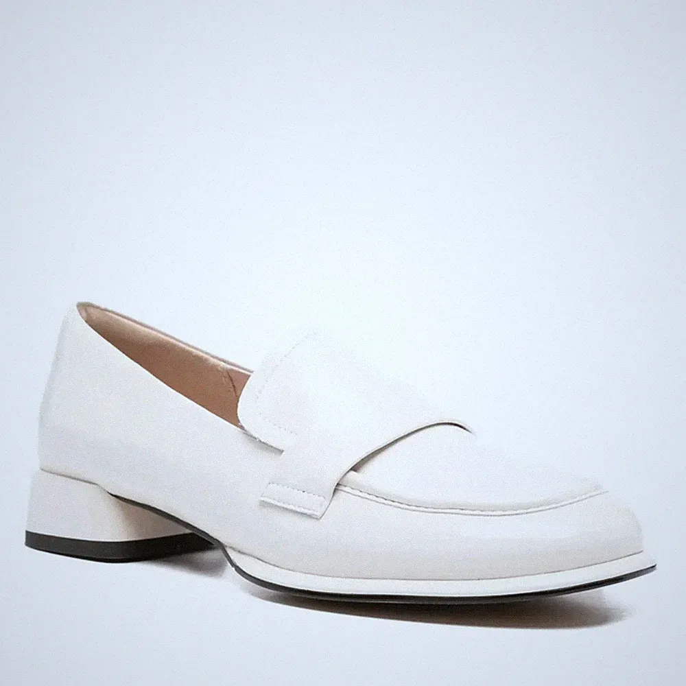 Sergio Moretti Damen Graue Leder Loafer Freizeit SMR6594-26112GREY