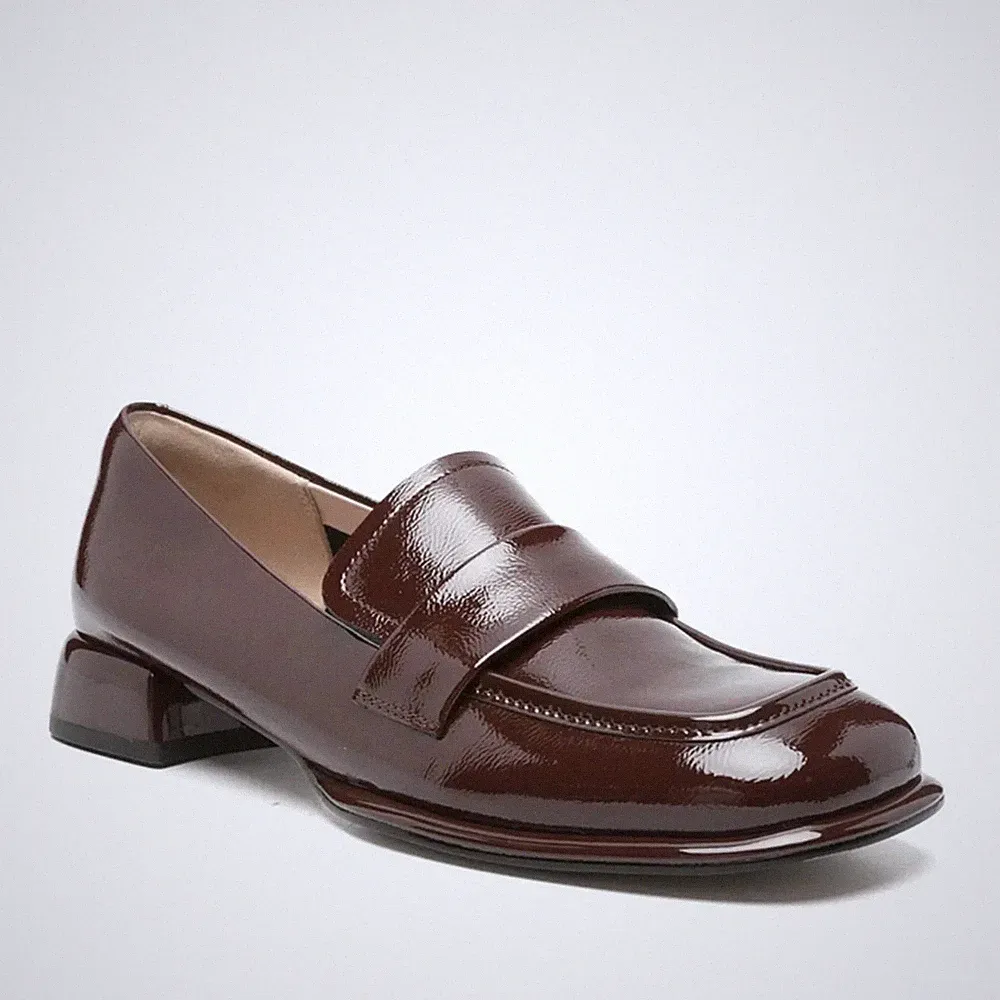 Sergio Moretti Damen Rote Leder Loafer Freizeit SMR6594-26111BOR