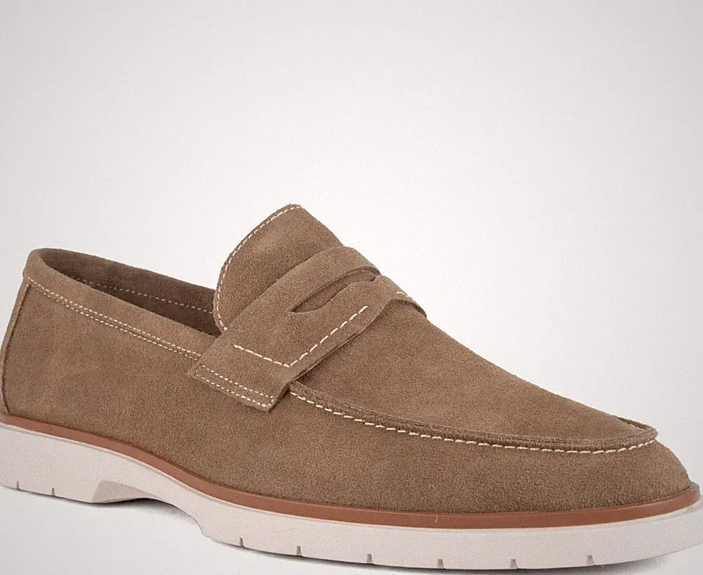 Sergio Moretti Herren Braune Wildleder Loafer Freizeit SMR3969-20262BRW