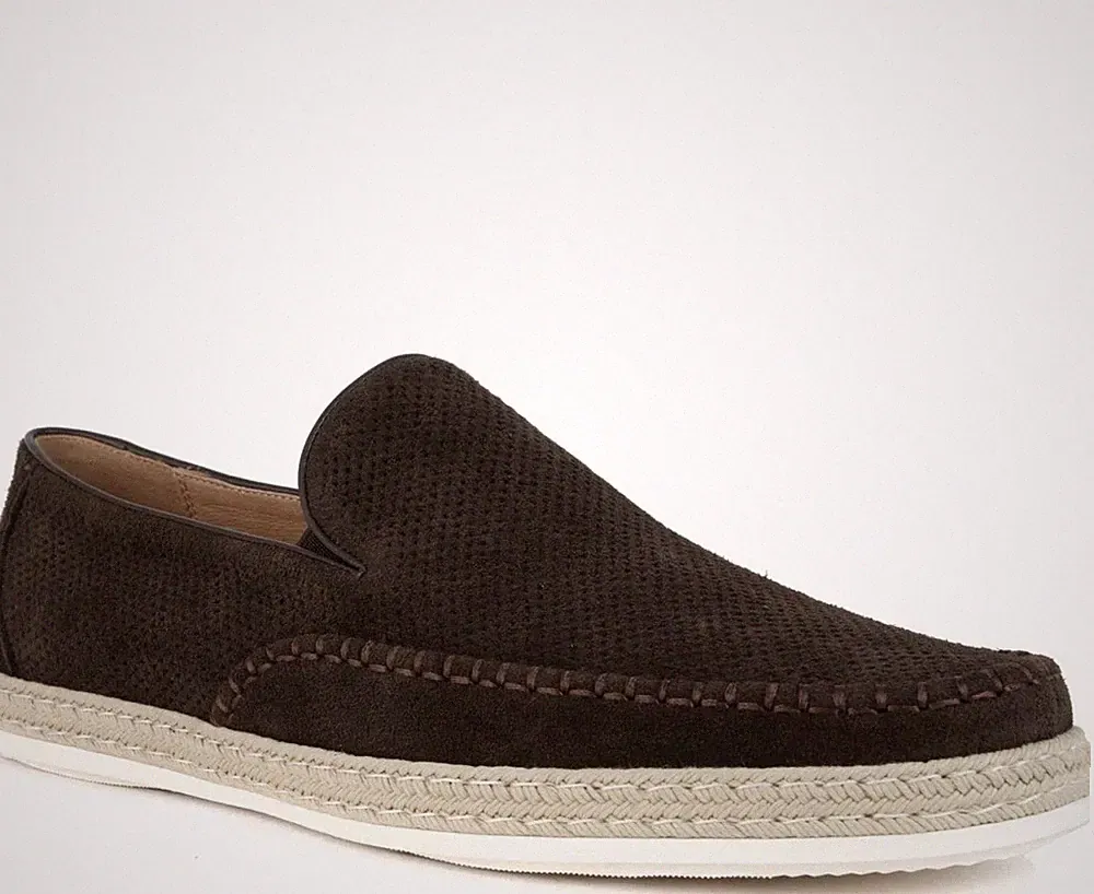 Sergio Moretti Herren Braune Wildleder Loafer Freizeit SMR3969-20266DBR