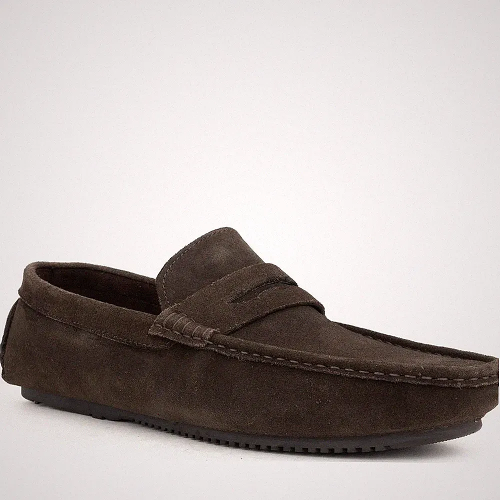 Sergio Moretti Herren Braune Wildleder Loafer Freizeit SMR3969-20267DBR