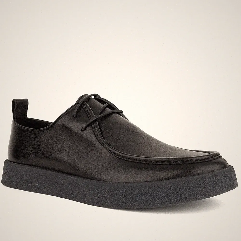 Sergio Moretti Herren Schwarze Leder Loafer Freizeit SMR3969-25208BLK