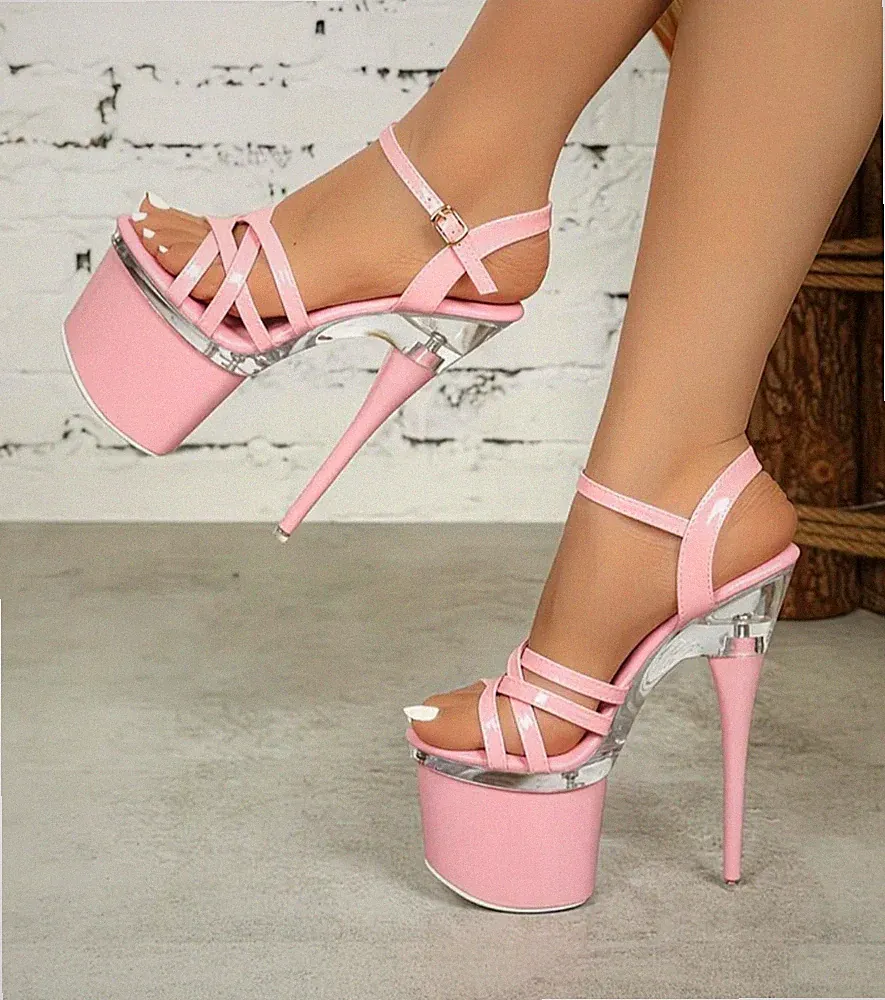 ❤ Sexy ❤ Mega Plateau High Heels 17,5 cm Pumps Damen Herren Schuhe Gr. 40/41