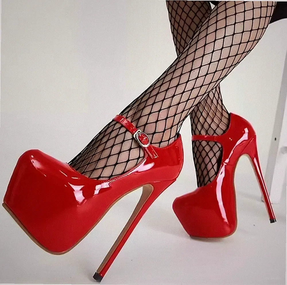 ❤ Sexy ❤ Mega Plateau High Heels 17 cm Pumps Damen Herren Schuhe Gr. 40/41