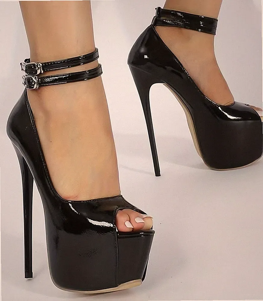 ❤ Sexy ❤ Mega Plateau High Heels Pumps Damen Herren Schuhe Gr. 40/41