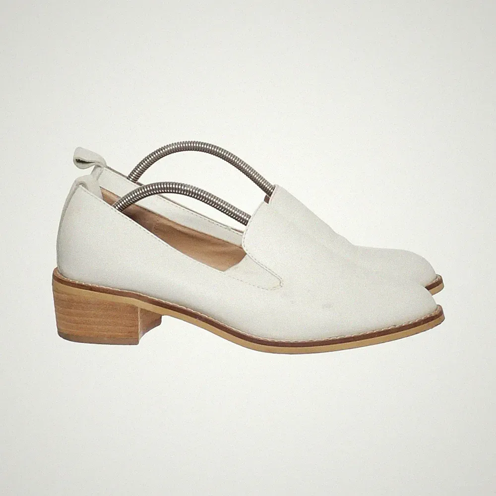 Shelly London, Loafers, Größe: 38 1/2, Polyurethan, Weiß, Damen #2Nc
