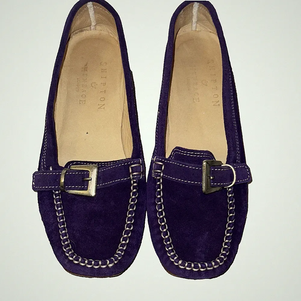 Shipton & Heneage London lila Damen Wildleder Halbschuhe UK 4 kostenloser Versand