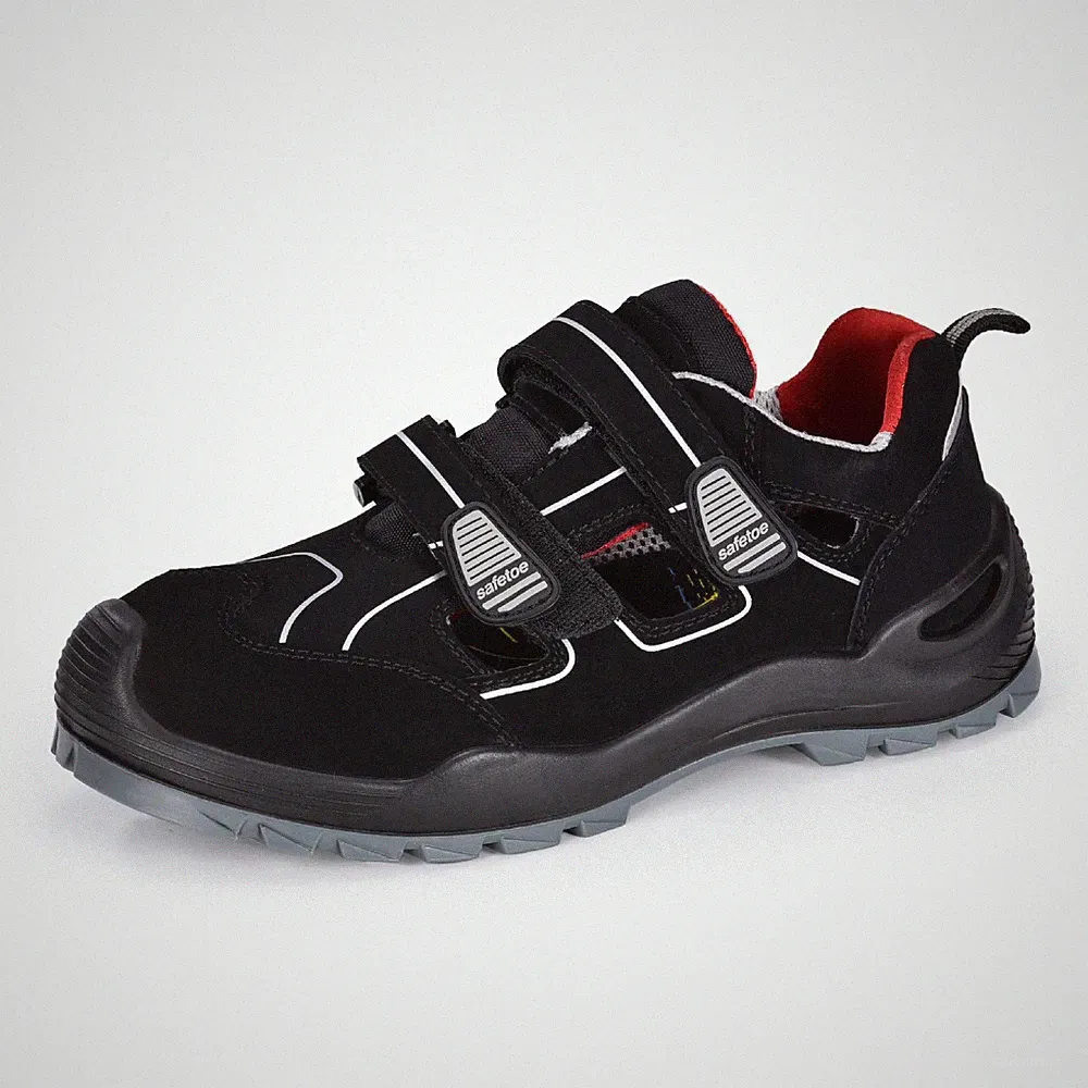 Sicherheitssandalen 7518, Obermaterial aus echtem Wildleder, Rindsleder, S1P,...