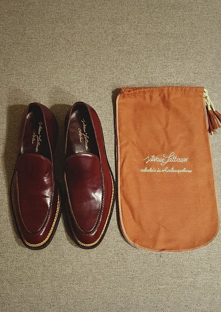 Silvano Lattanzi - Hausschuh / Halbschuh aus Cordovan "Old Red"