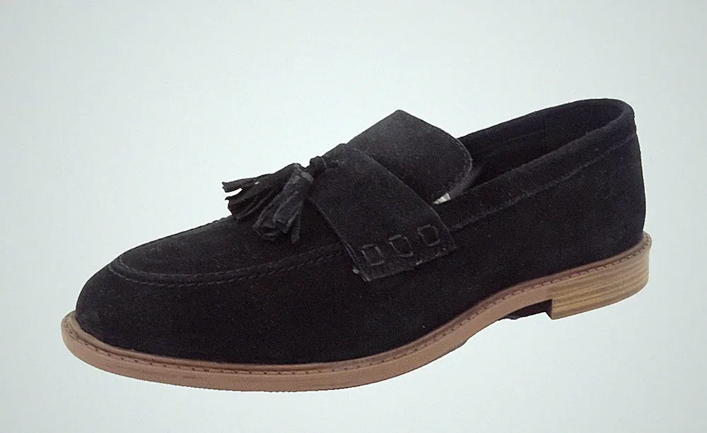 Silver Street LONDON Slipper Loafer Herren Halbschuhe Schuhe Schwarz Gr. 44 - 10
