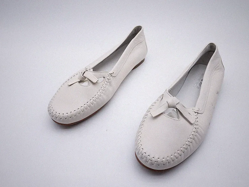 Sioux Damen Slipper Loafer Halbschuh Schlupfschuh weiß Gr 40,5 EU Art 36318-10