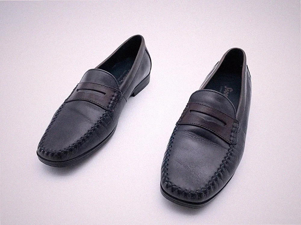 Sioux Herren Loafer Slipper Mokassin Halbschuh schwarz Gr 40,5 EU Art 19998-100