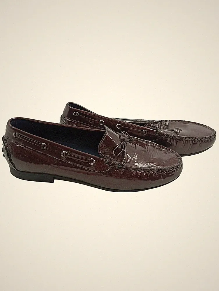Sioux Loafer Damen Lackleder Dunkelbraun Größe 40