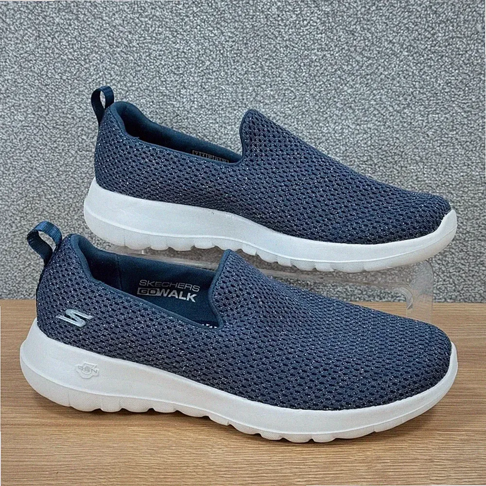 Skechers Go Walk Slip On Sneaker UK 4 navy leichte bequeme Schuhe