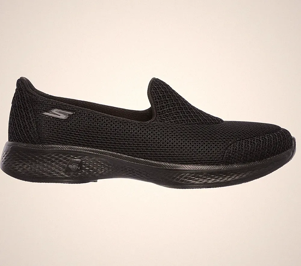 SKECHERS GOWALK 4 PRO 14170 BBK Damen Sportschuhe Halbschuh Slipper Stoff