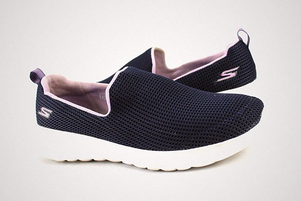 Skechers Gr.40 Damen Slipper Loafers Bequem Leicht Atmungsaktiv Blau TOP