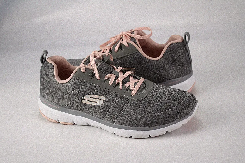 Skechers Gr.41 Damen Halbschuhe Slipper Sneaker Loafers Grau TOP H 515