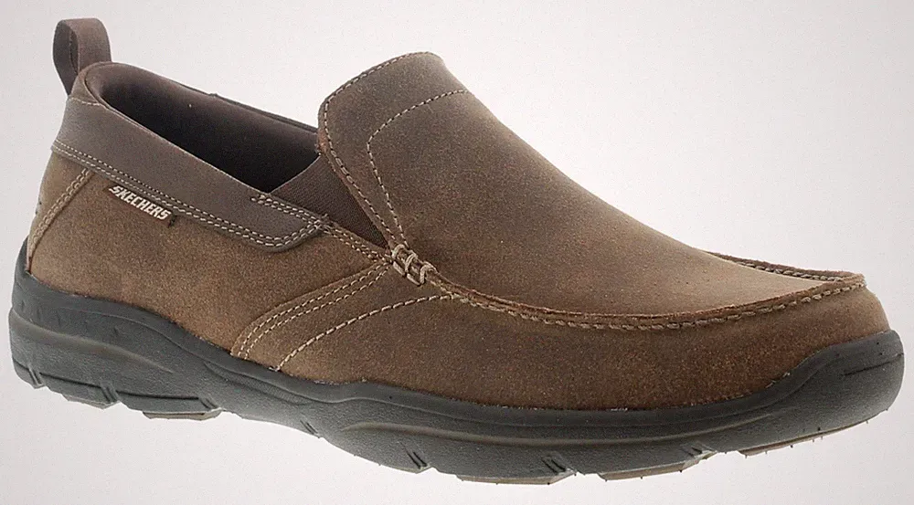 Skechers Herren Freizeitschuhe Harper Forde Memory Foam dunkelbraun UK Größe 8