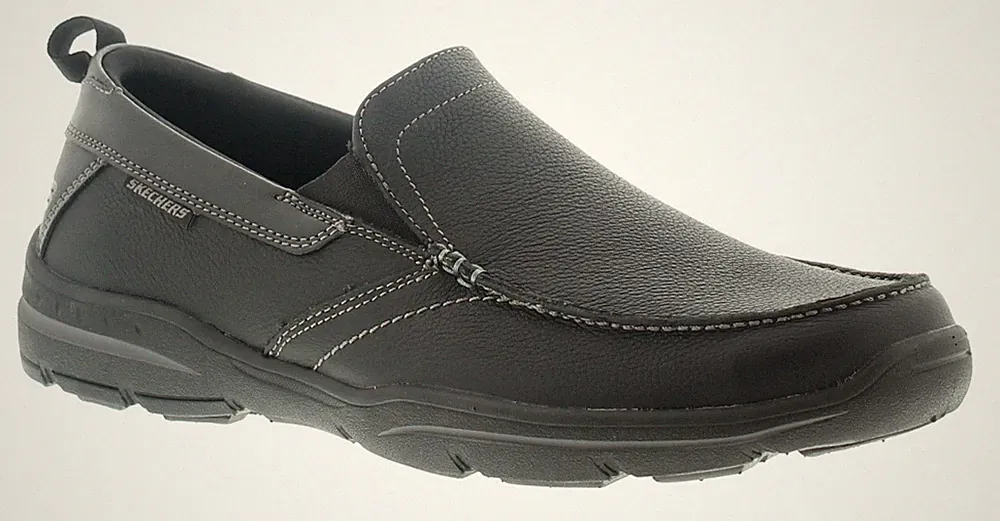 Skechers Herren-Freizeitschuhe Harper Forde Slipper schwarz UK Größe 10