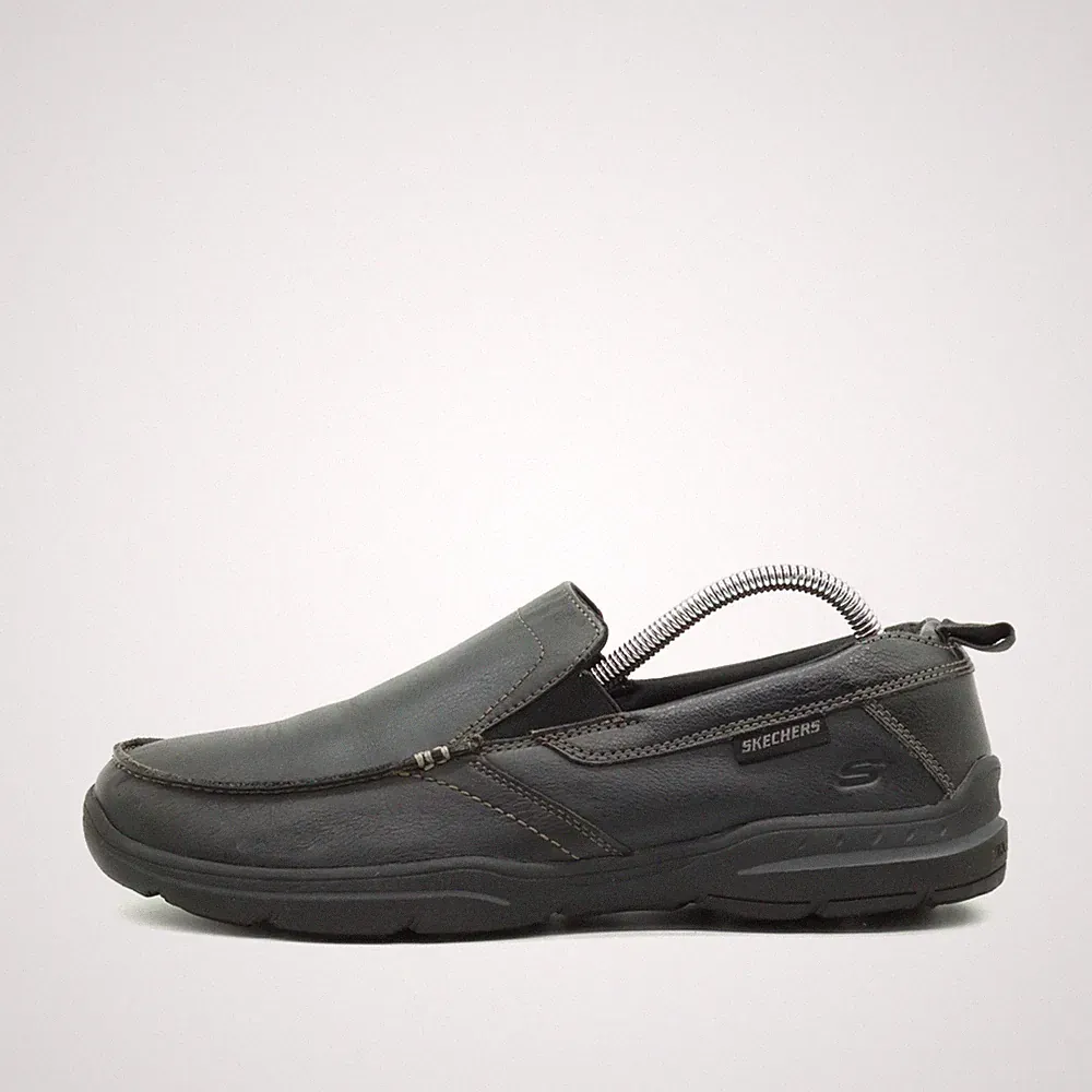 Skechers Herren Loafer EU 42 SN 64858 Schwarz Komfort Slipper