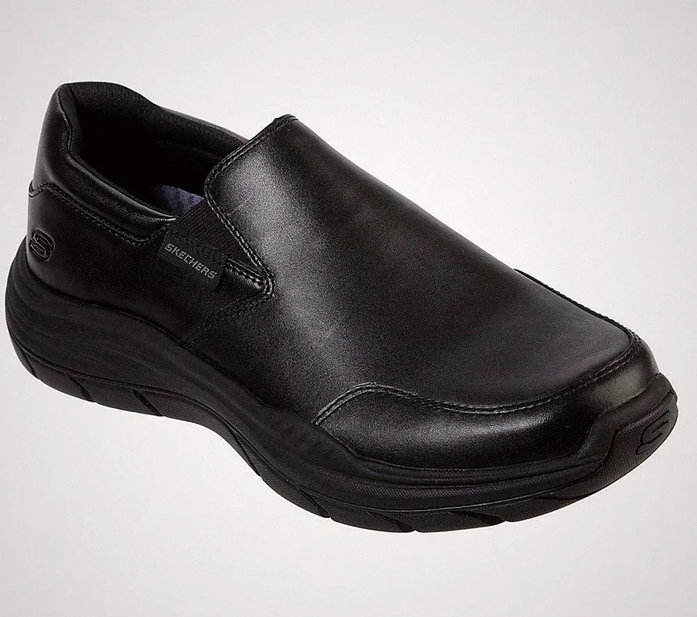SKECHERS Herren Relaxed Fit Expected 2.0 Slipper Komfort Halbschuh Mokassin in Schwarz