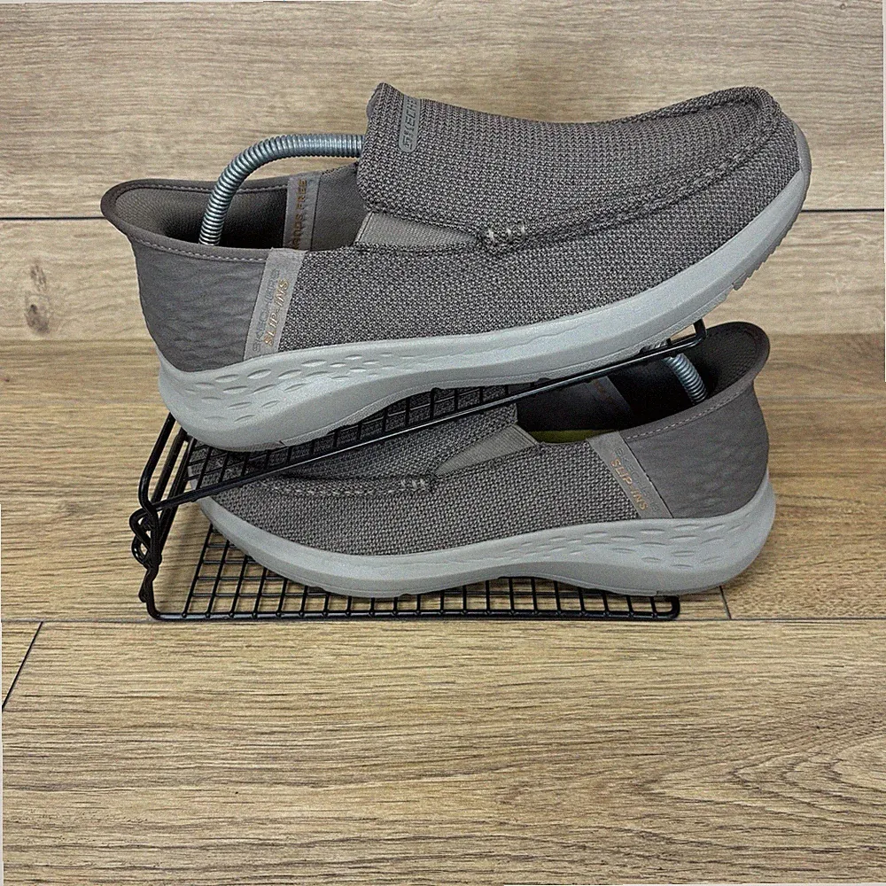 Skechers Schuhe Herren UK 9 Slipper Hands Free Parson Ralven Halbschuhe Woven Mesh