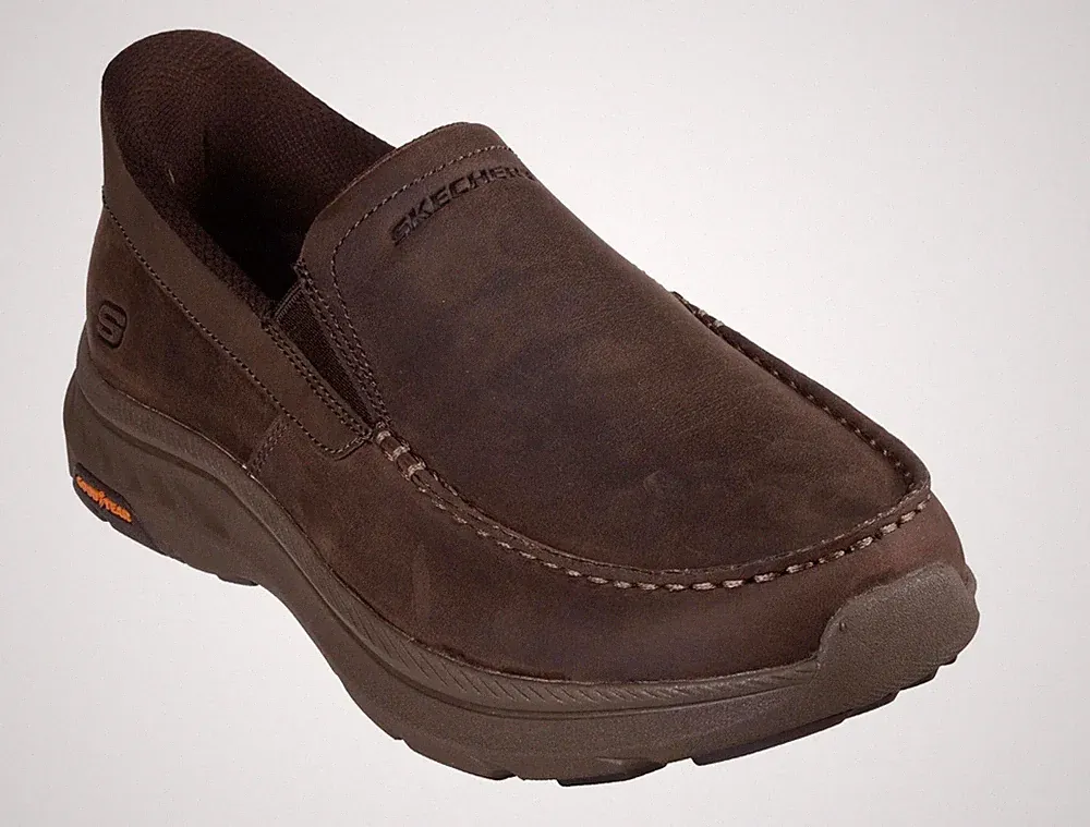 SKETCHERS Herren Slipper Relaxed Fit Mokassinnaht Comfort Fit PDO Halbschuhe Schuhe-UK 6-13