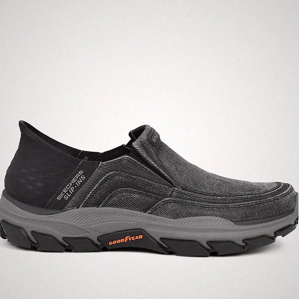 Sketchers Slipper Ins Herren RF Mokassin Halbschuh Goga Matte Bogen Komfort ELG Schuh-UK 6-13