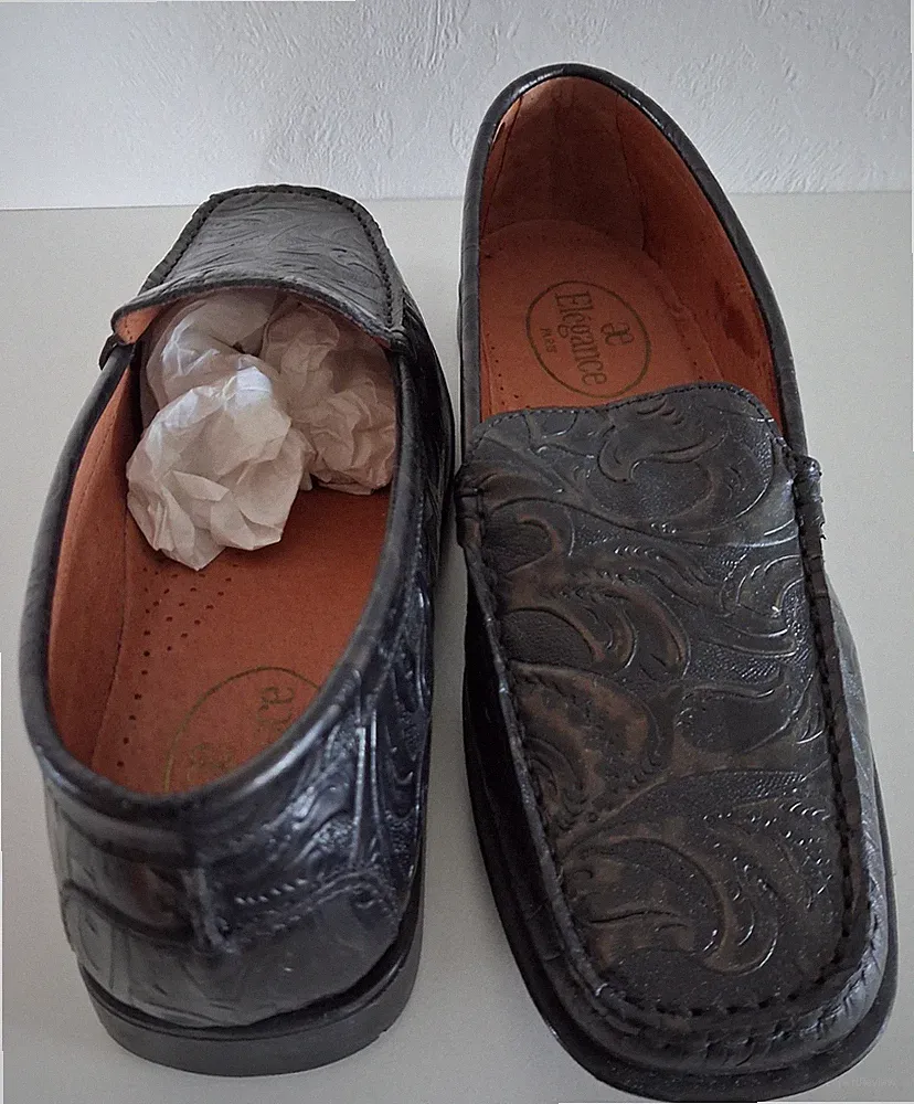 Slipper - Loafer - Mokassins - echtes Leder innen / außen - Gr. 38 - ungetragen