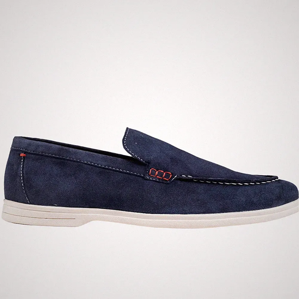 Sloane Herren Schuhe Rocca Wildleder Halbschuh Navy Blau