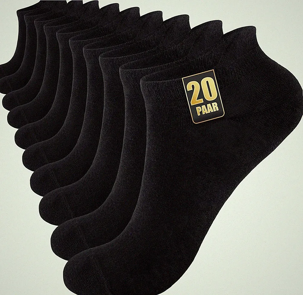 SockWaddles 10/20 Paar Sneaker Socken Herren Damen, Anti Schweiß Kurze Socken