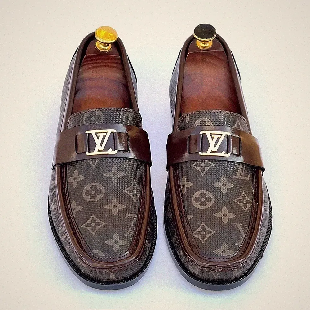 Solento Handmade Herren Braun Leder Mokassins Halbschuhe Schuhe, Männer Freizeitschuhe