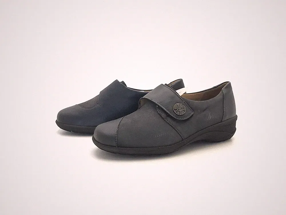 Solidus Damen Halbschuhe Slipper Loafers Comfort Grau Gr. 37,5 (UK 4,5)