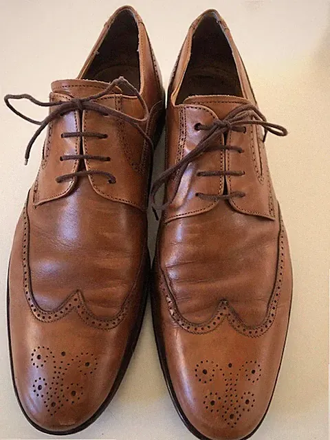 Spanische Loafer Halbschuh 44 Leder Braun mit Ledersohle
