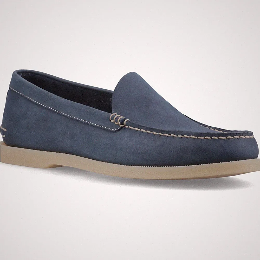 Sperry Authentic Venetian Leder Herren Marineblaue Slipper