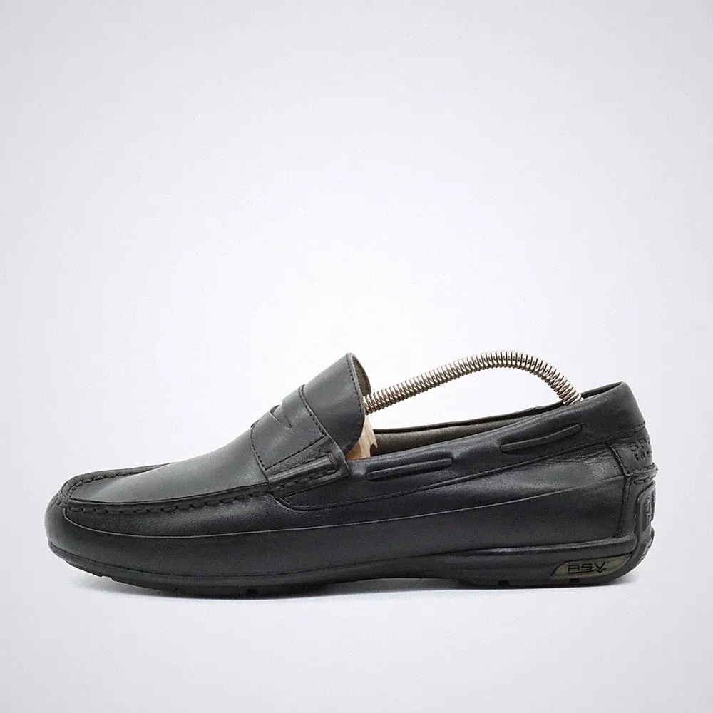 Sperry Herren Penny Loafer Slipper Schwarz Leder Mokassins Mokassin EU 42