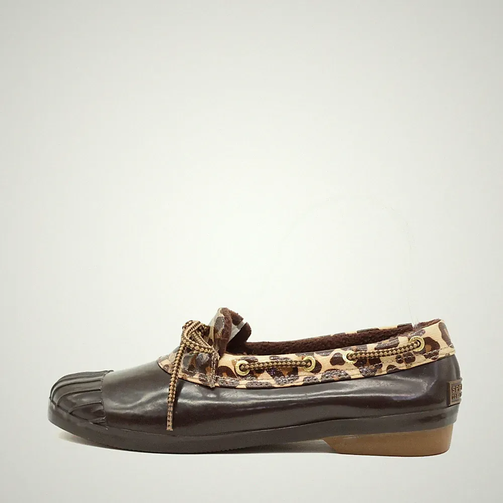 Sperry Top-Sider Damen Waterproof Rubber Boot Bootsschuhe Niedrig Loafer EU 37