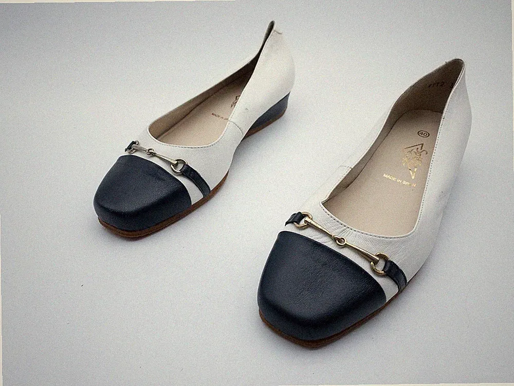 Spiffy Damen Slipper Halbschuhe Loafer Ballerina Leder Gr. 40 EU Art. 40831-100