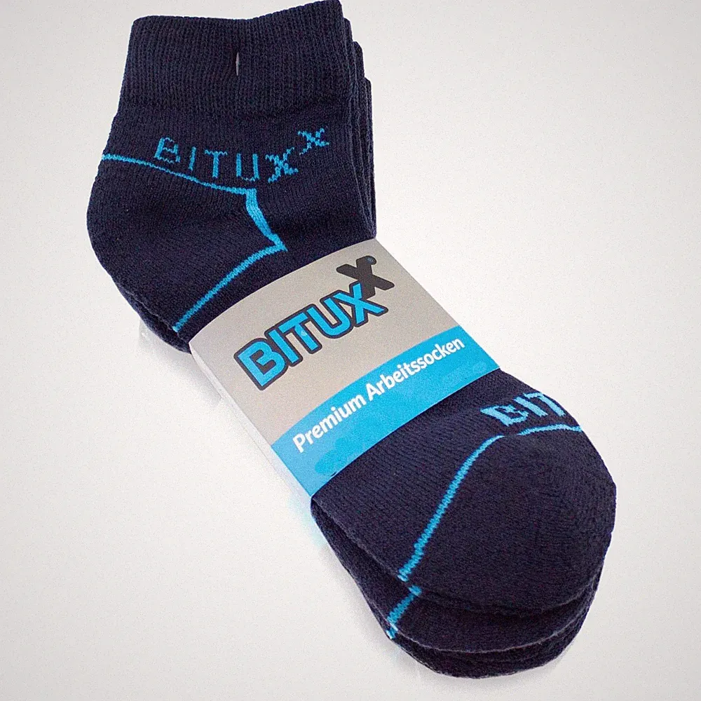 Sportsocken Arbeitssocken Freizeitsocken Unisex Socken Quaters Navy Blau Bituxx