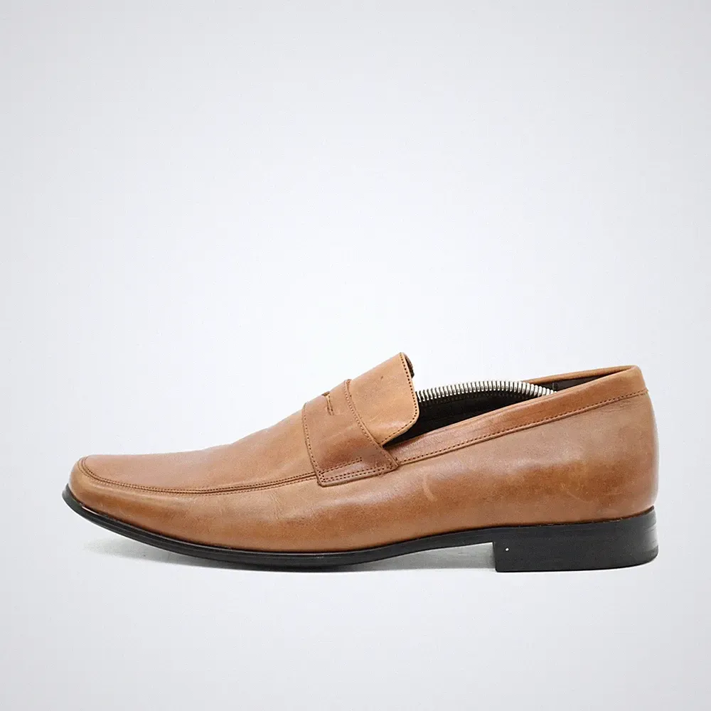 Stacy Adams Herren 24782-221 Loafer Braun Leder Echtes Classic Slipper EU 44