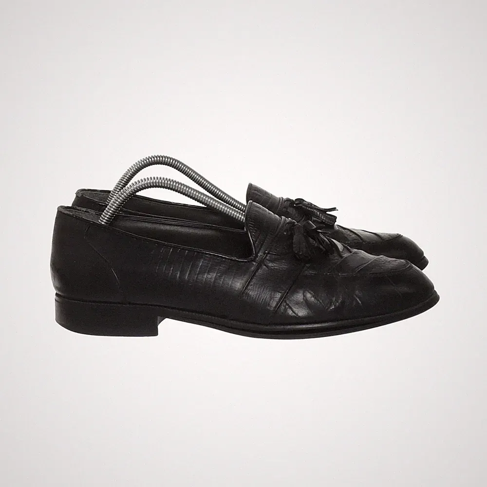 Stacy Adams, Loafers, Größe: 42 1/2, Leder, Schwarz, Herren #YxY