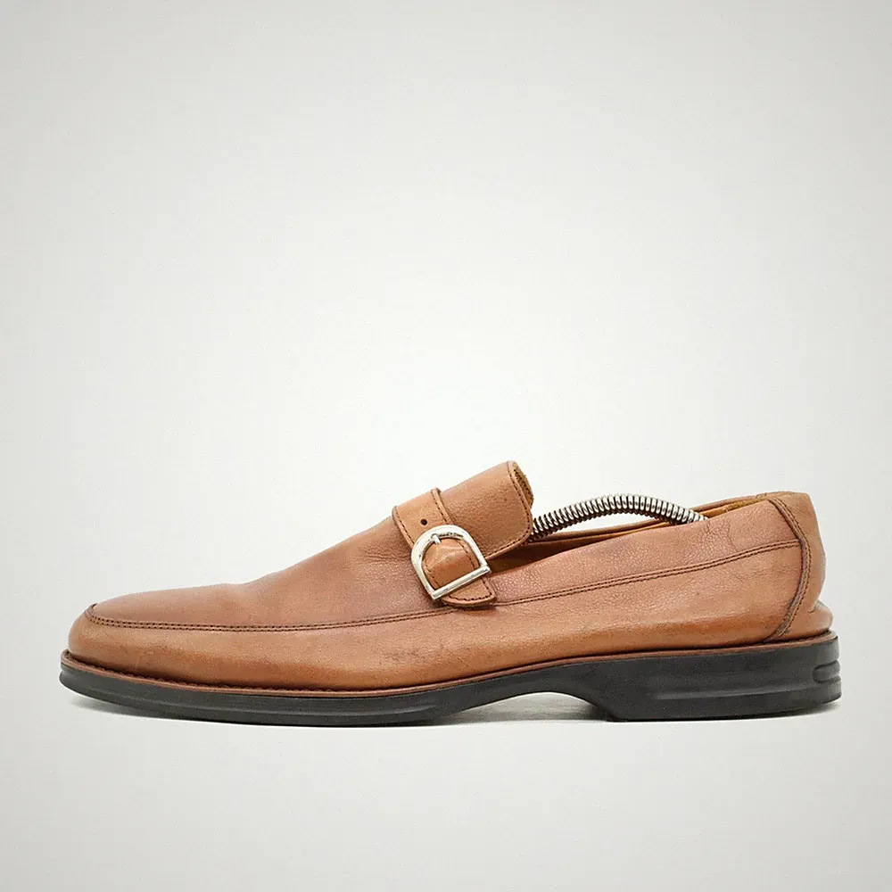 Stafford Herren Benito Schuhe Braun Echtleder Handgefertigt Loafer EU 45.5