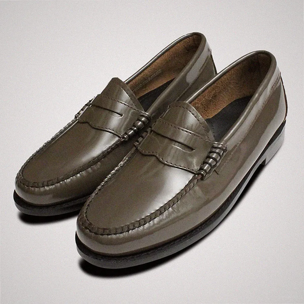 State graue Lackleder Bass Slipper